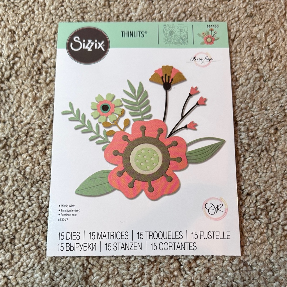 Sizzix Creative Florals Thinlits Die Set